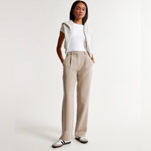 Abercrombie Fitted Beige Trousers